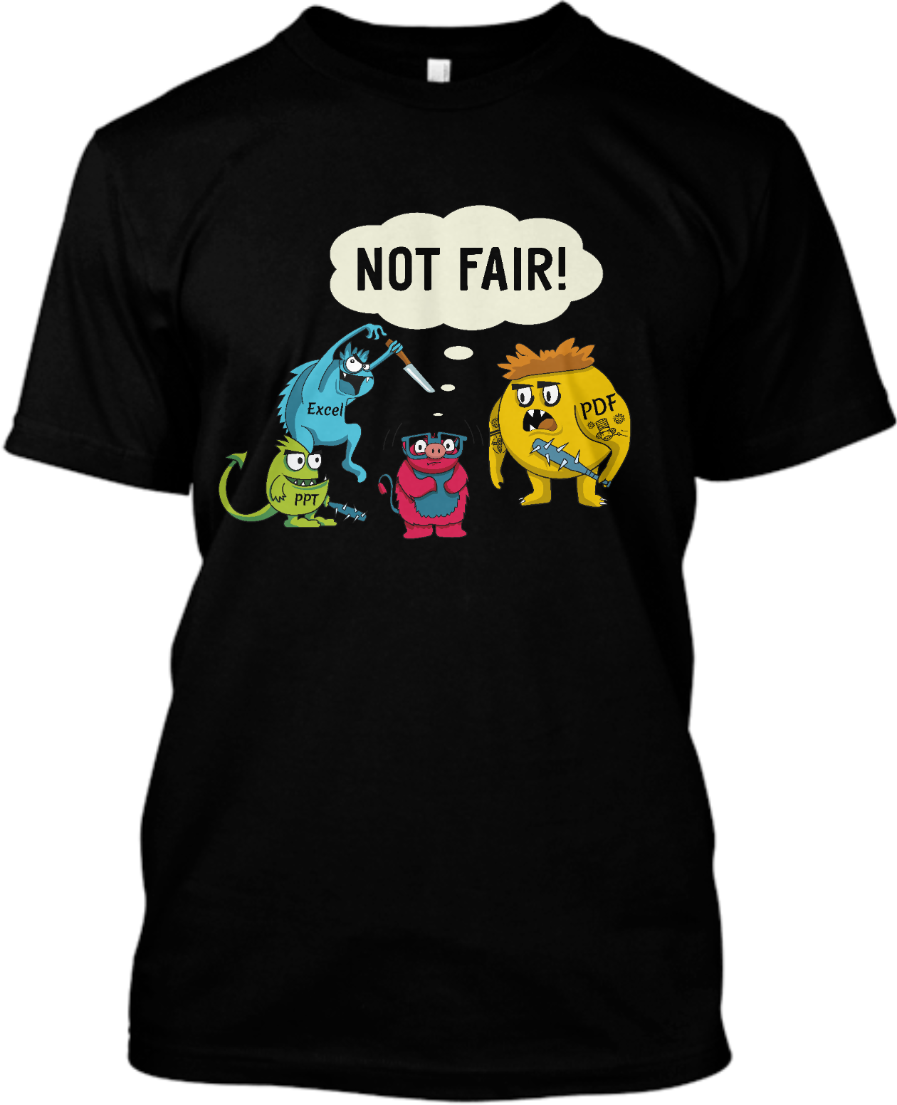T_Shirt_Not_fear_black