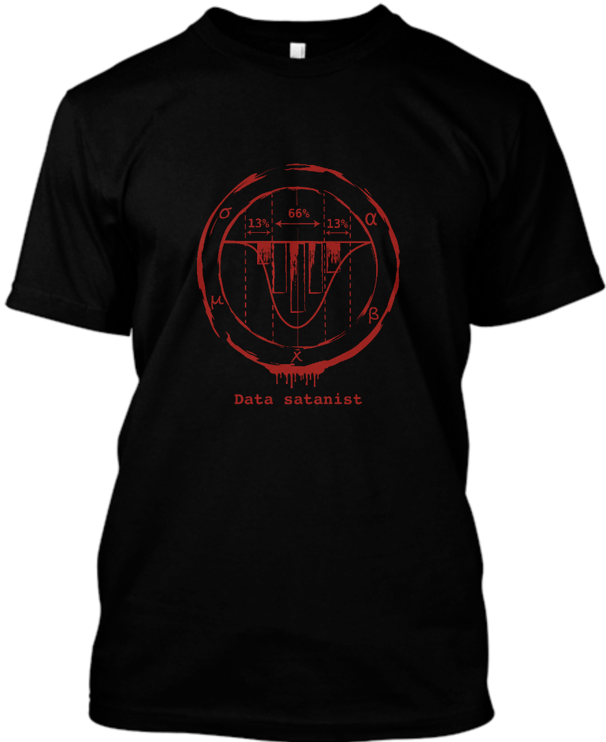 T-Shirt Data Satanist (Black/Red)